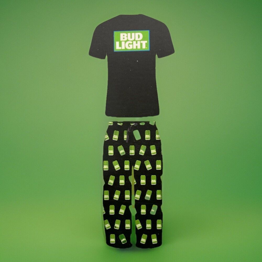 New! Crazy Lounge Bud Light Lime Beer Lounge Wear Set Mens Medium